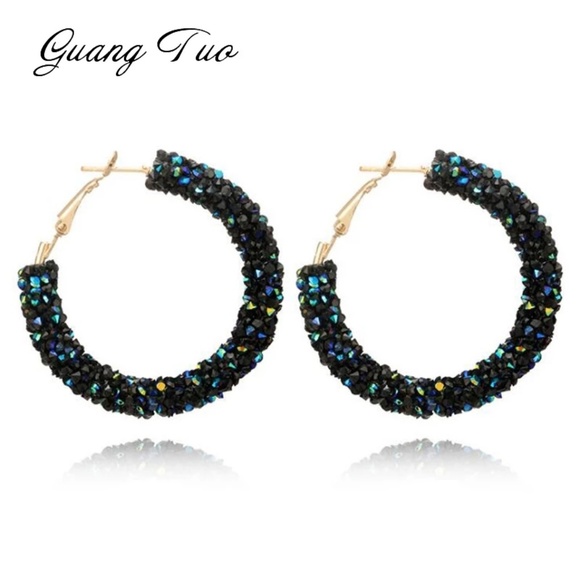 2019 Big Hoop Earrings Women  Exaggerated Brincos - Picture 2 of 2